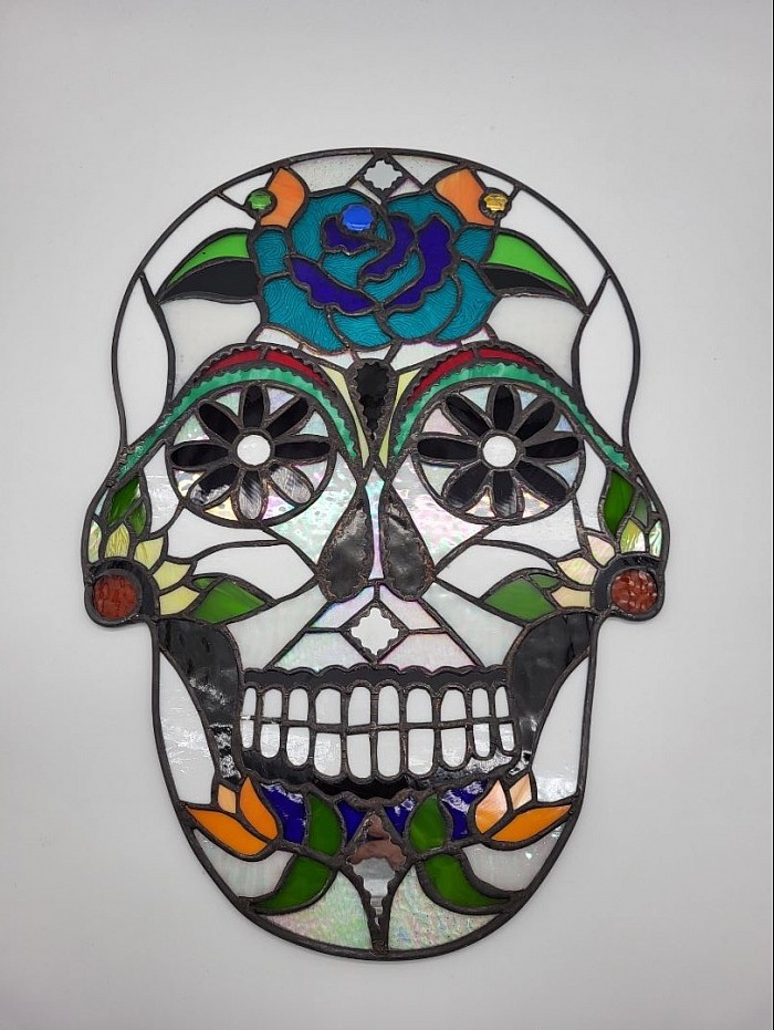 Roberta finished her Sugar Skull