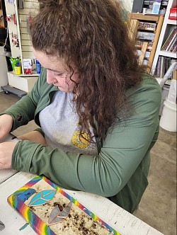 Jenna started creating her own Stained Glass in 2020